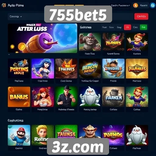 Opcões de jogos disponíveis no 755bet5
